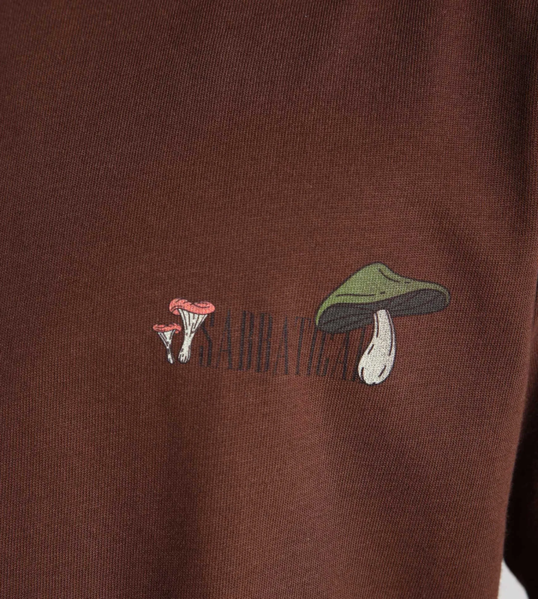 Sabbatical Dancing Shrooms T-Shirt Brown