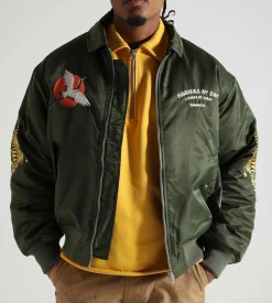 Sabbatical Fighters & Lovers Bomber Jacket Army Green