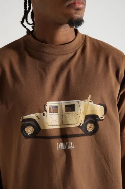 Sabbatical Hummer T-Shirt Mud Brown