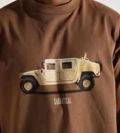 Sabbatical Hummer T-Shirt Mud Brown