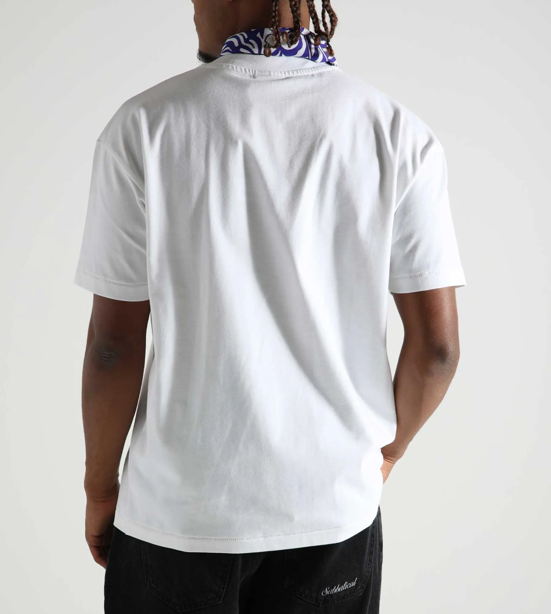 Sabbatical Logo T-Shirt White Army Green