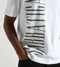 Sabbatical Logo T-Shirt White Army Green