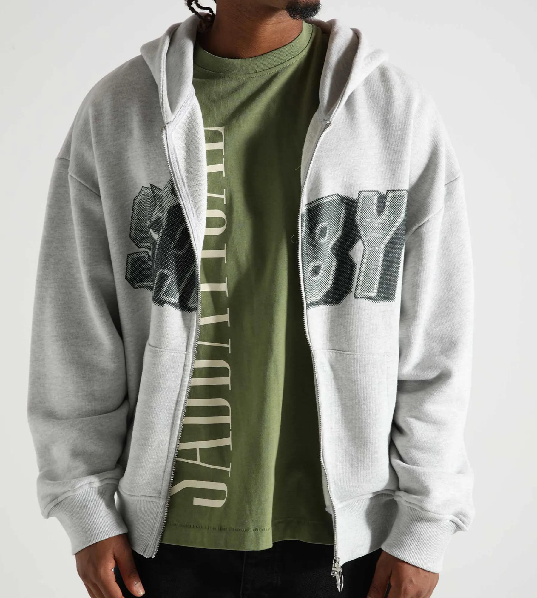 Sabbatical SABY Zip Hoodie Heather Grey