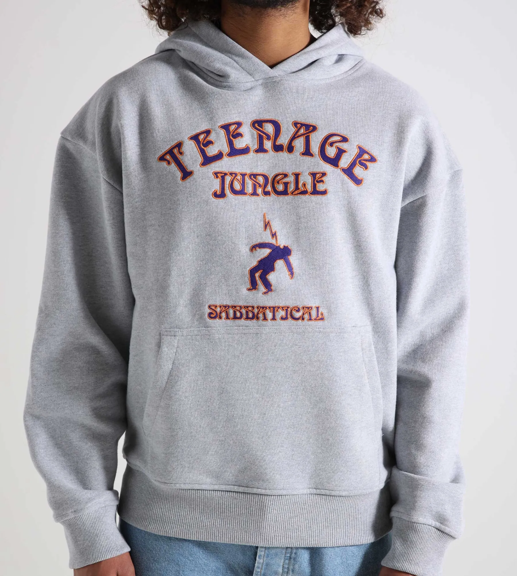 Sabbatical Teenage Jungle Hoodie Heather Grey