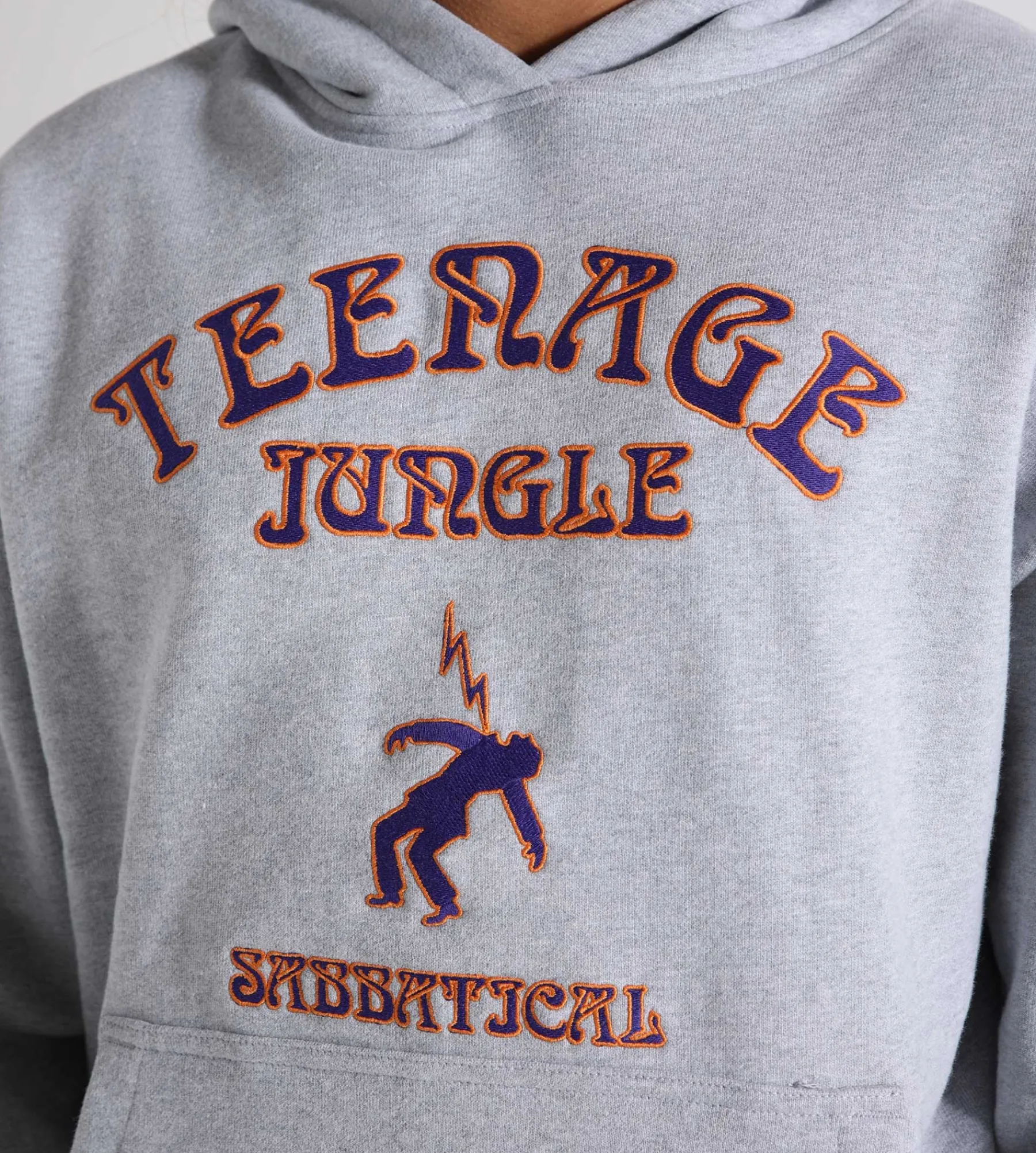 Sabbatical Teenage Jungle Hoodie Heather Grey