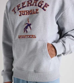 Sabbatical Teenage Jungle Hoodie Heather Grey