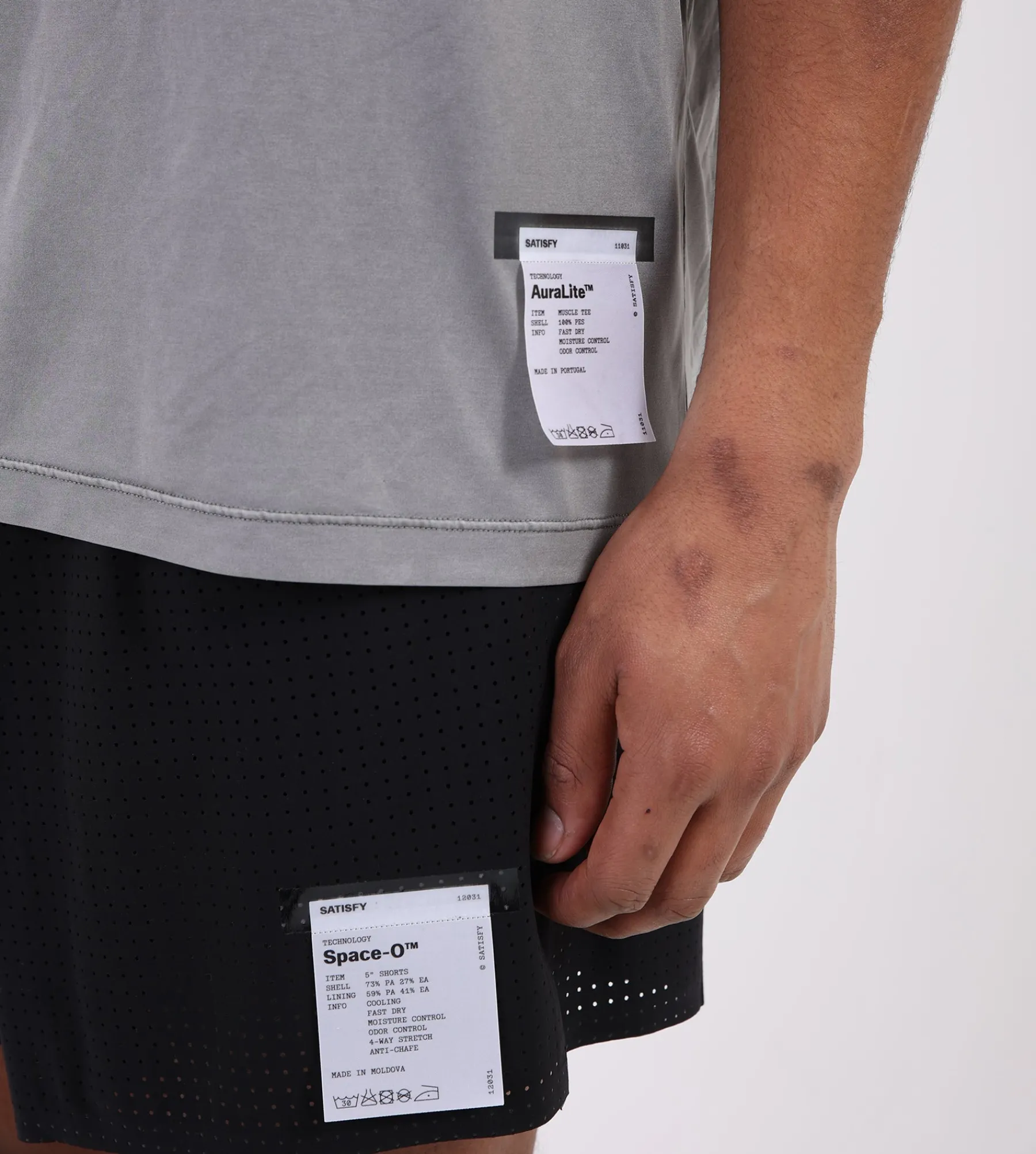 Satisfy AuraLite Muscle Tee Mineral Graphite