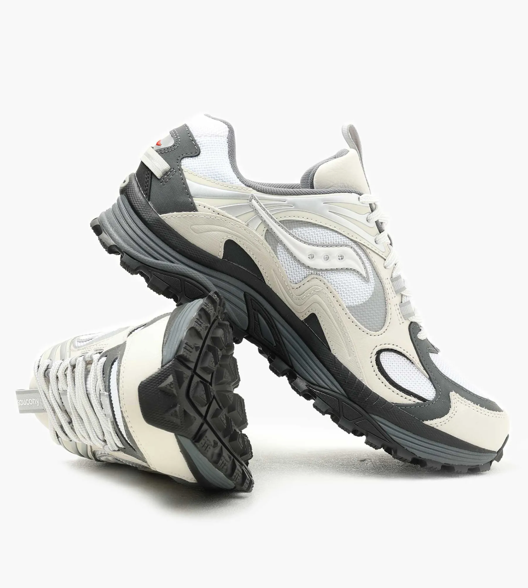 Saucony Grid Aura X White Silver