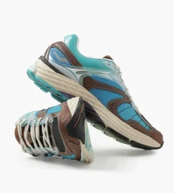 Saucony X Footpatrol Progrid Omni 9 Blue Brown