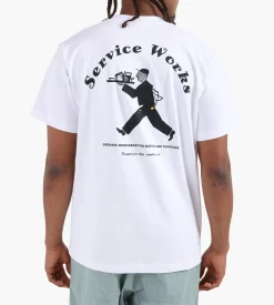 Service Works Waiter Tee White