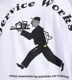 Service Works Waiter Tee White