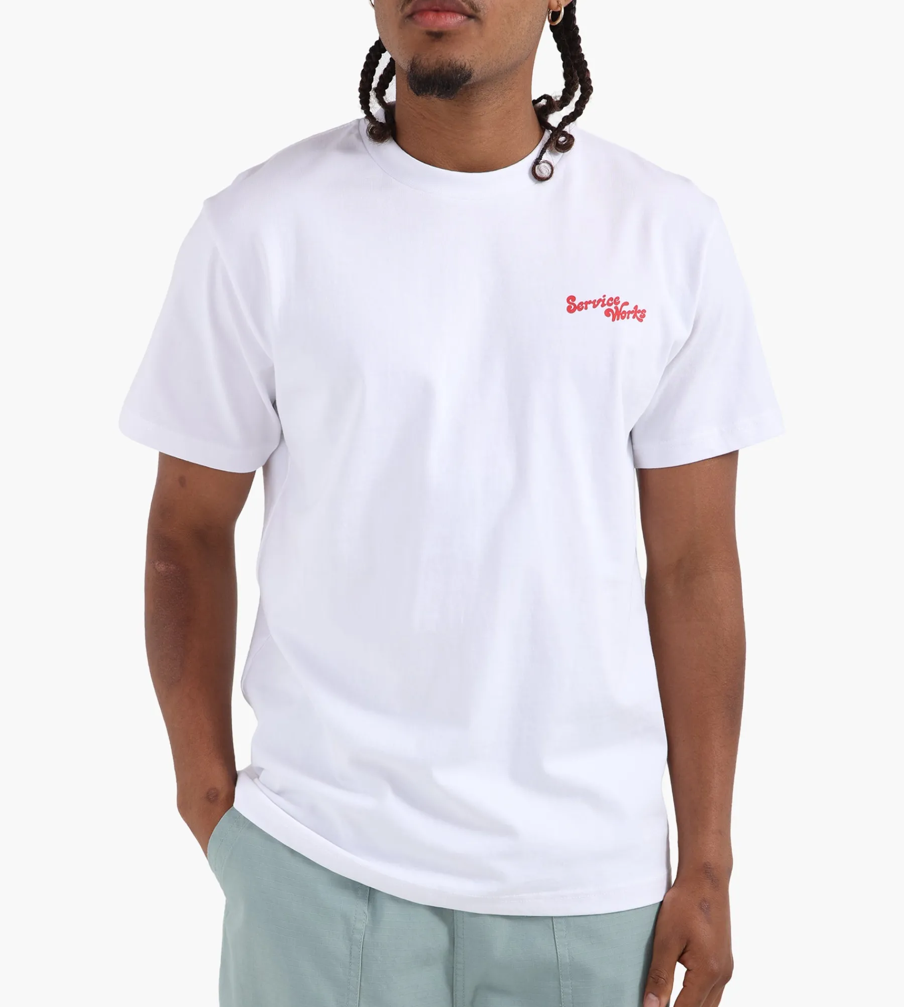 Service Works Work + Pleasure Tee White