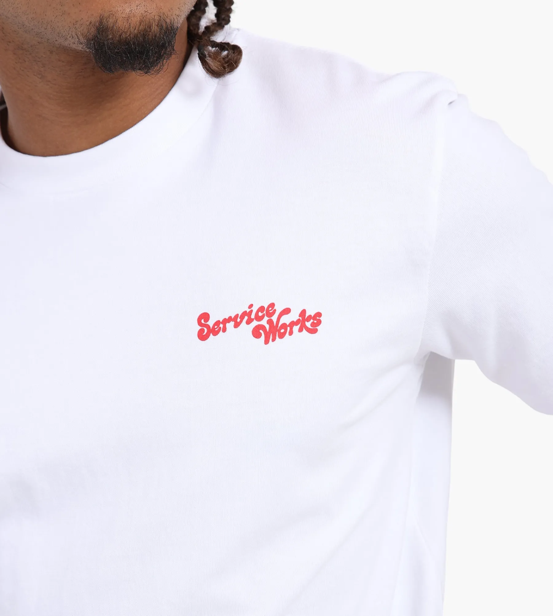 Service Works Work + Pleasure Tee White