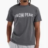 Snow Peak Recycled Cotton Dyed T-Shirt SP Charcoal