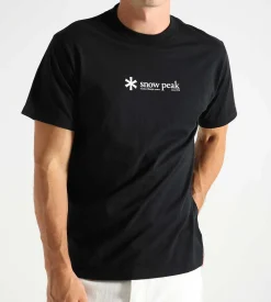 Snow Peak Soft Cotton Logo T-Shirt Black