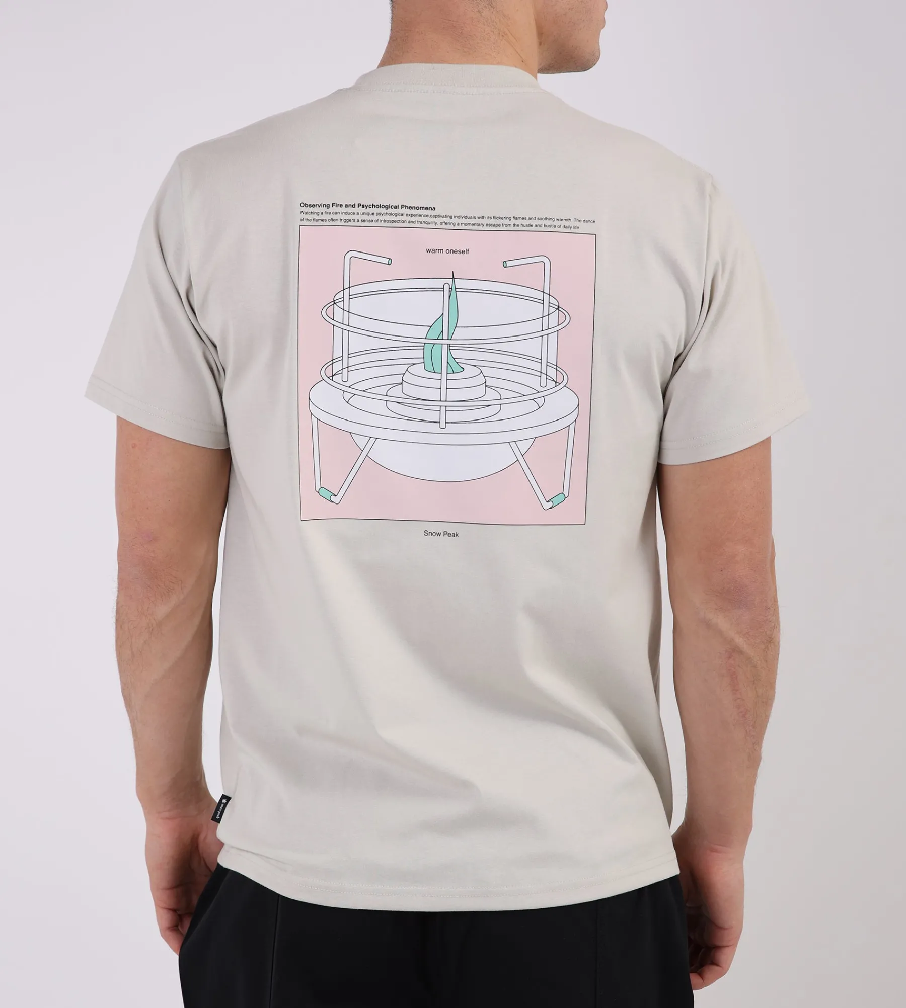 Snow Peak Warm Oneself T-Shirt Light Beige