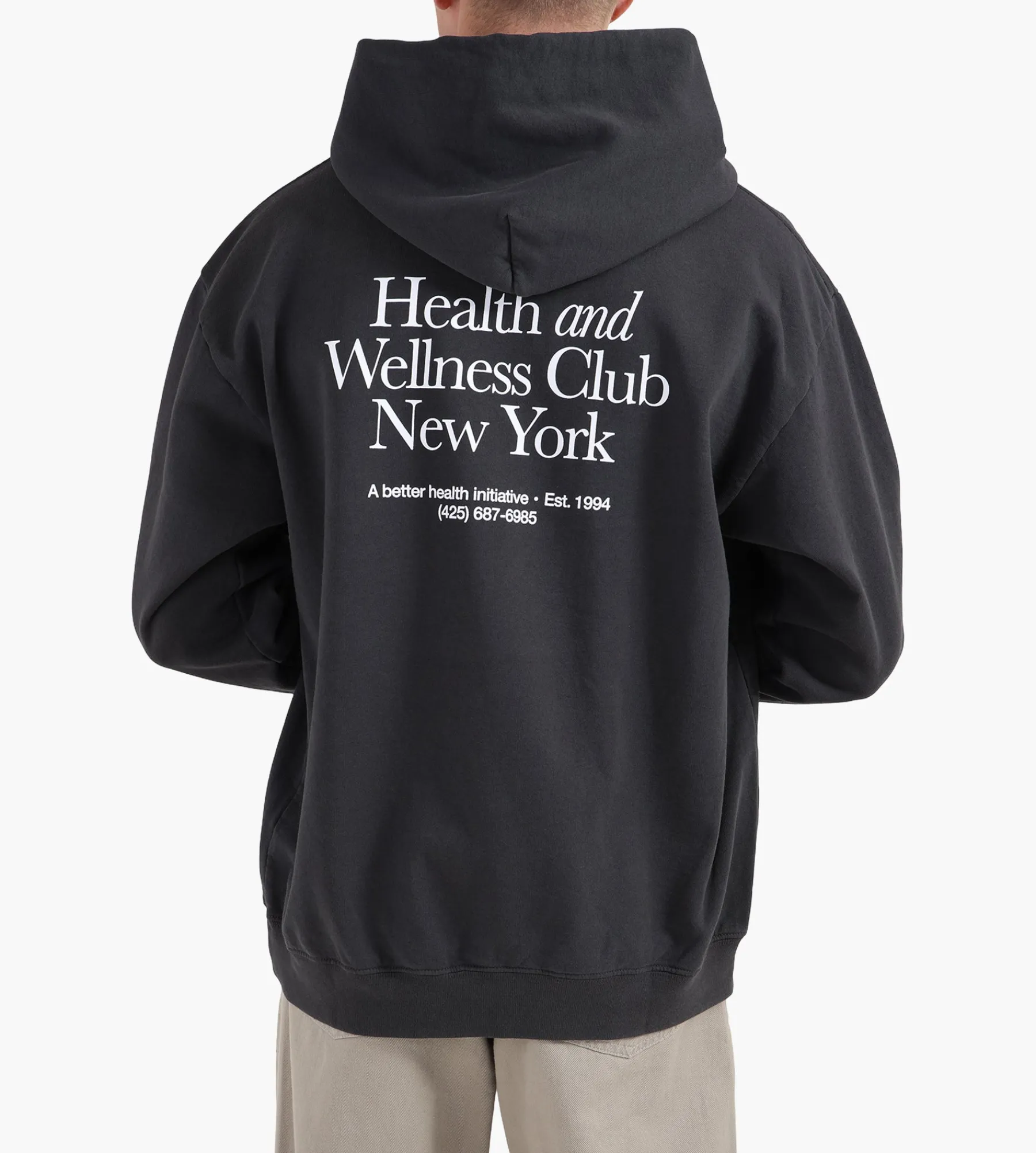 Sporty & Rich HWCNY Hoodie Faded Black