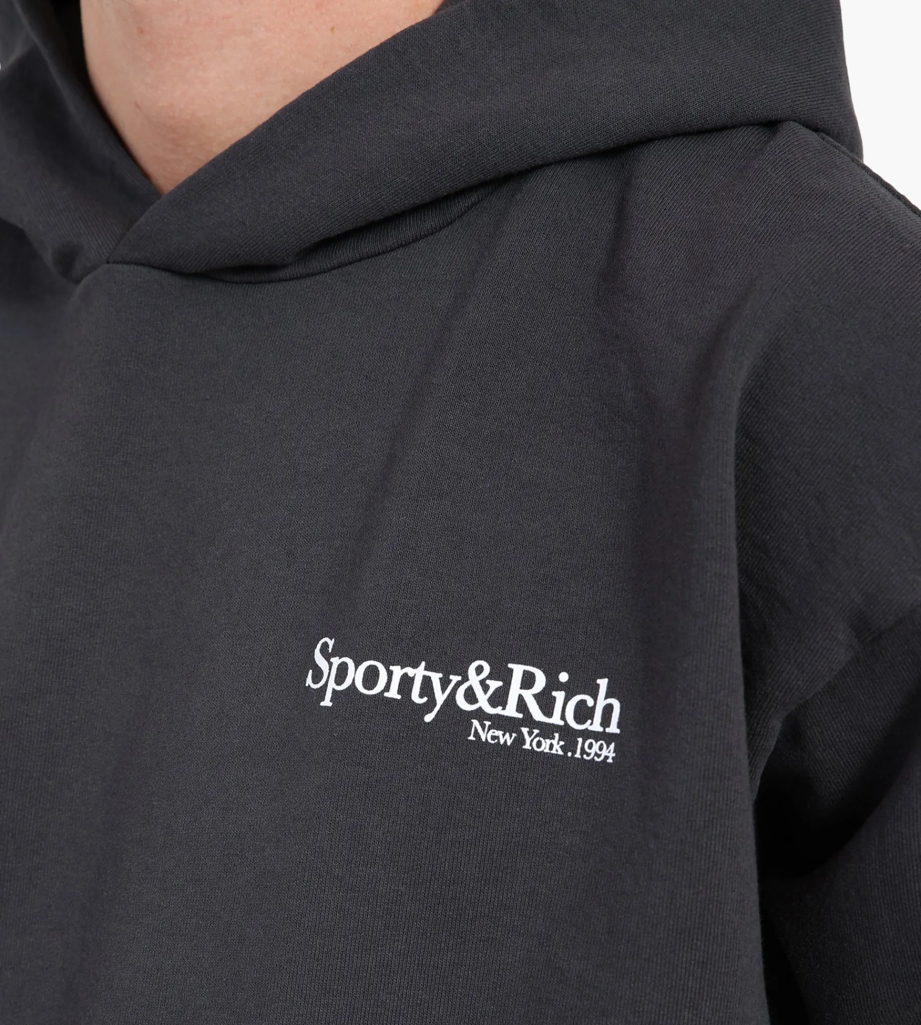 Sporty & Rich HWCNY Hoodie Faded Black