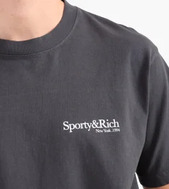 Sporty & Rich HWCNY T-Shirt Faded Black