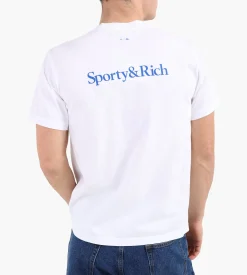 Sporty & Rich LA Dodgers Serif T-Shirt White