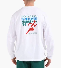 Sporty & Rich LA Marathon Longsleeve White