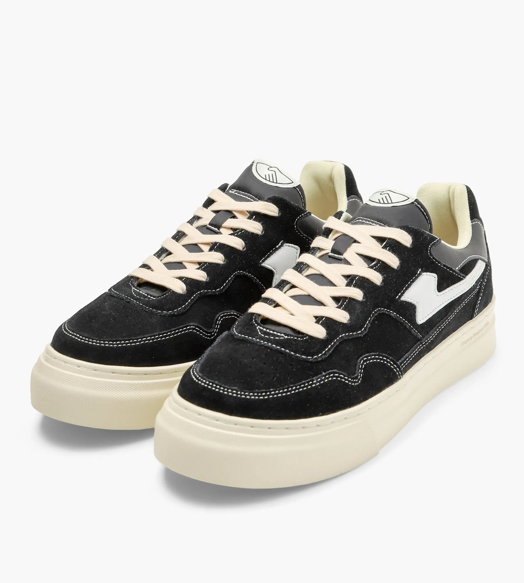 Stepney Workers Club Pearl S-Strike Suede Black White