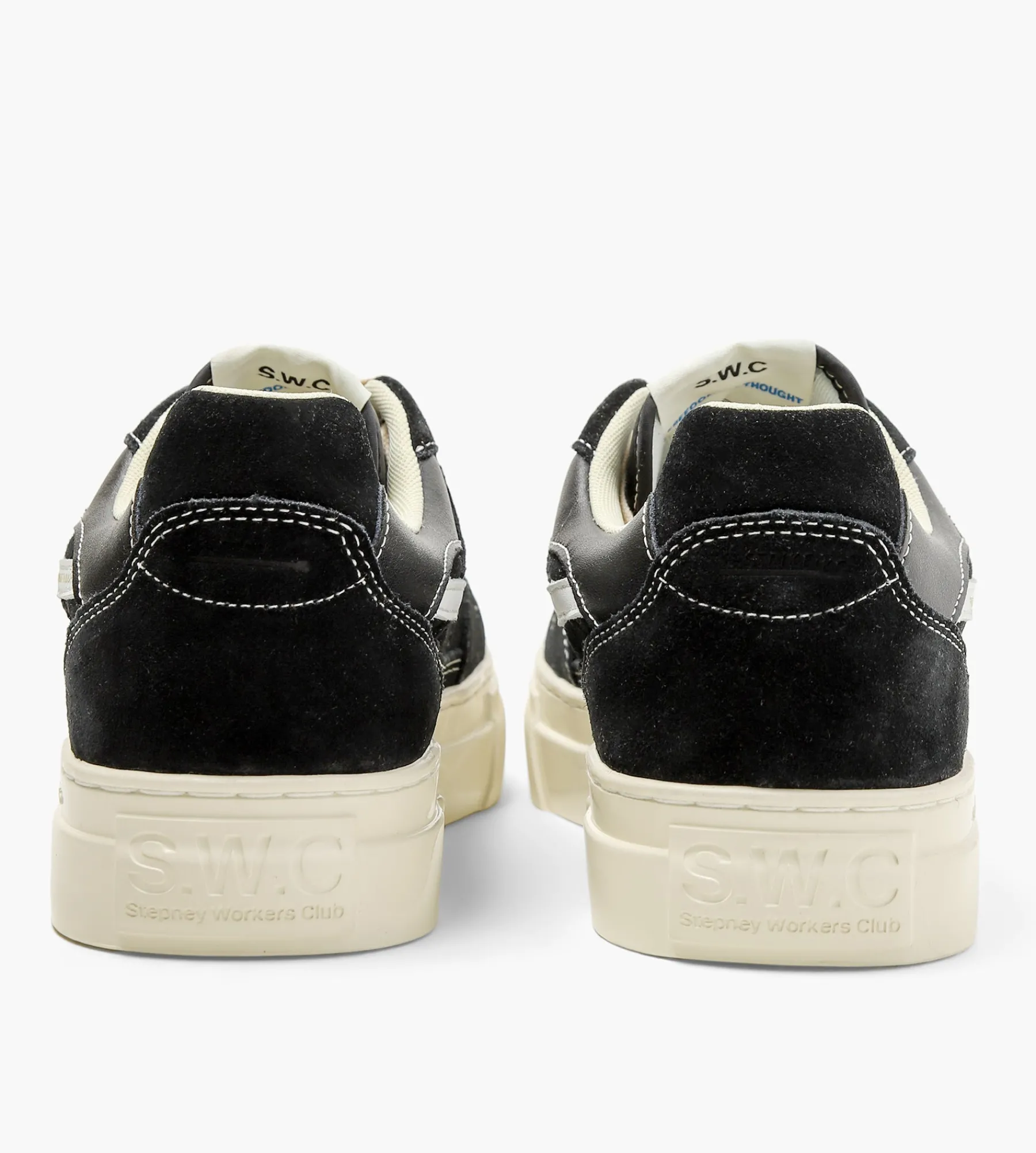 Stepney Workers Club Pearl S-Strike Suede Black White