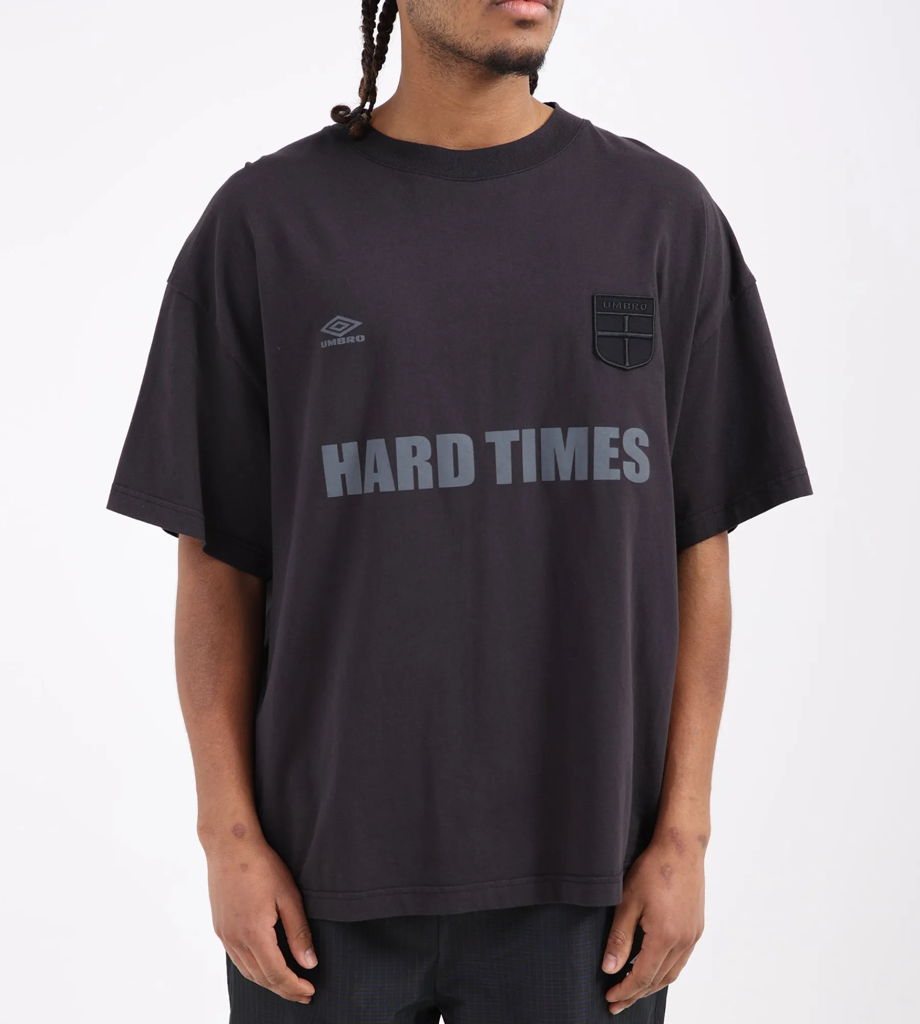UMBRO Hard Times T-Shirt Washed Black