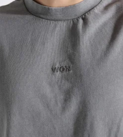 Won Hundred Staff Boxy Tee Washed Steel Grey
