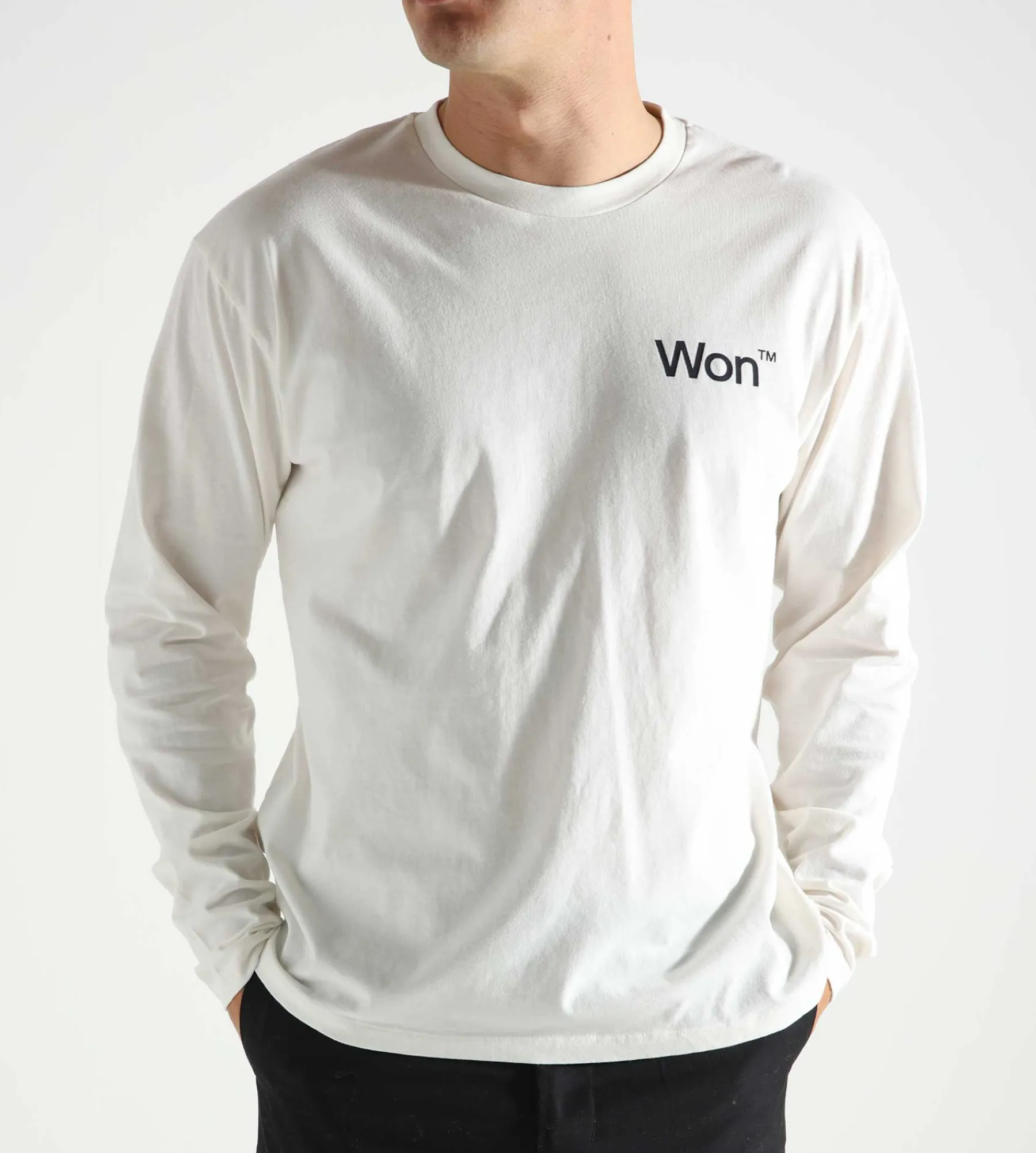 Won Hundred The Staff Tee Longsleeve M White