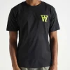 Wood Wood Ace AA Chest Print T-shirt GOTS 1031 Charcoal