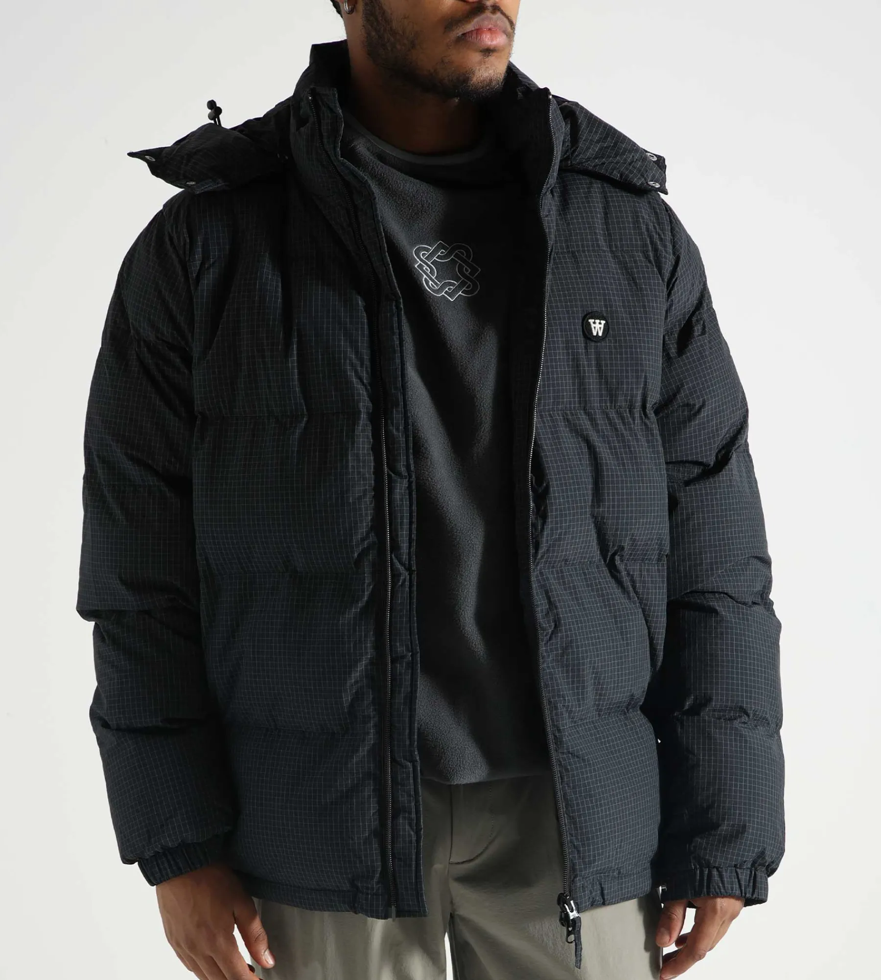 Wood Wood Hen Ripstop Puffer 1031 Charcoal